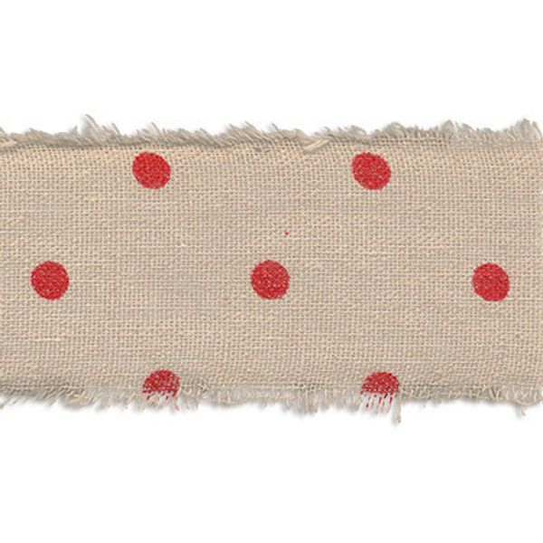 Лента декоративная 50.0 мм / 3 шт по 3 метра, 01 красный горох, цв. REB-50 Gamma