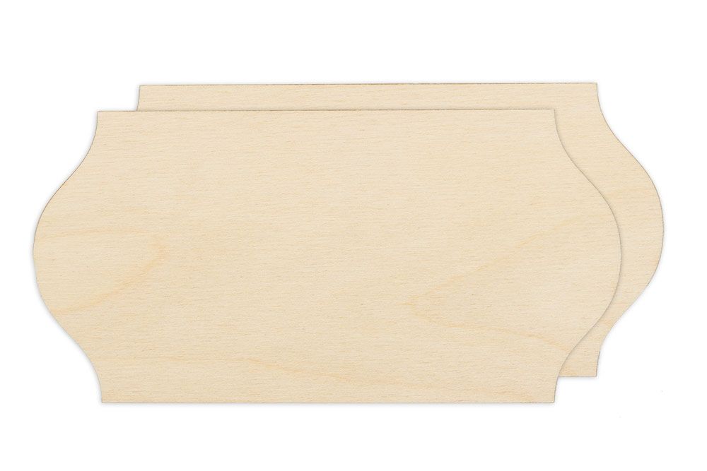 Заготовка из фанеры Панно 10х20х0.3 см, 2 шт, прямоугольное, Mr.Carving, БА-65