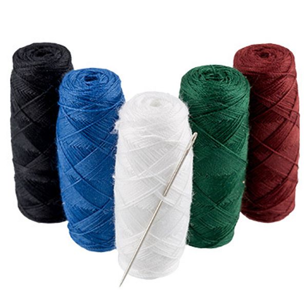 Швейные армированные нитки (набор) ПНК им.Кирова 45ЛЛ, 150 м / 5 кат. + иголка, Дорожный, ассорти