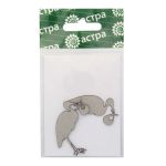 Заготовка из картона Аист с младенцем, 35х40 мм, 2 шт, Астра