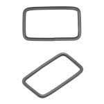 Рамка прямоугольная металл 31х15х2 мм, оксид, 100 шт