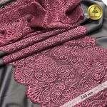 Кружево бельевое эластичное 240 мм / 3 метра, TBY.40992, цв.2925 розовый рубин, Kruzhevo