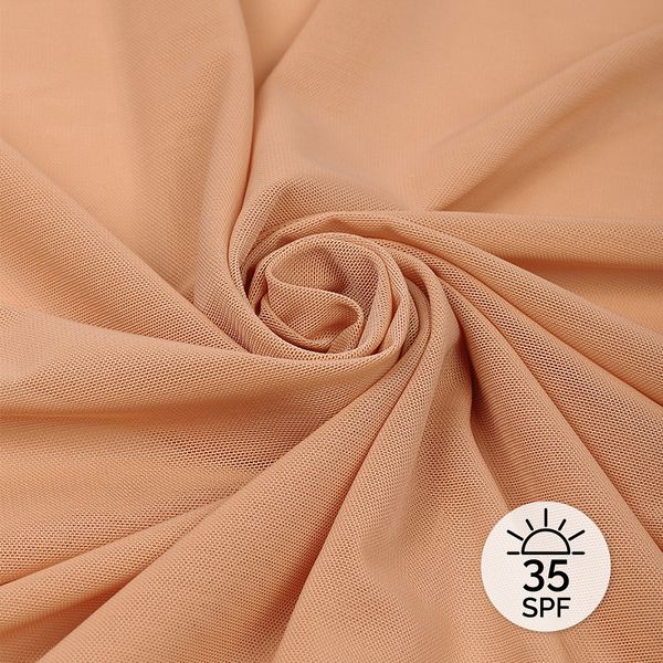 Сетка бельевая эластичная с SPF-защитой 140 г/м², шир.160 см / 5 метров, TBY.OLG136, бежевый