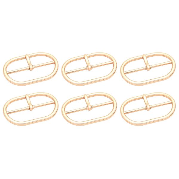 Пряжка овальная 50 мм, металл (Gold Золото), МВ_2301, 6 шт