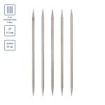 Спицы чулочные металл ⌀6.0 мм, 20 см, 5 шт, никель, Visantia VTS-5