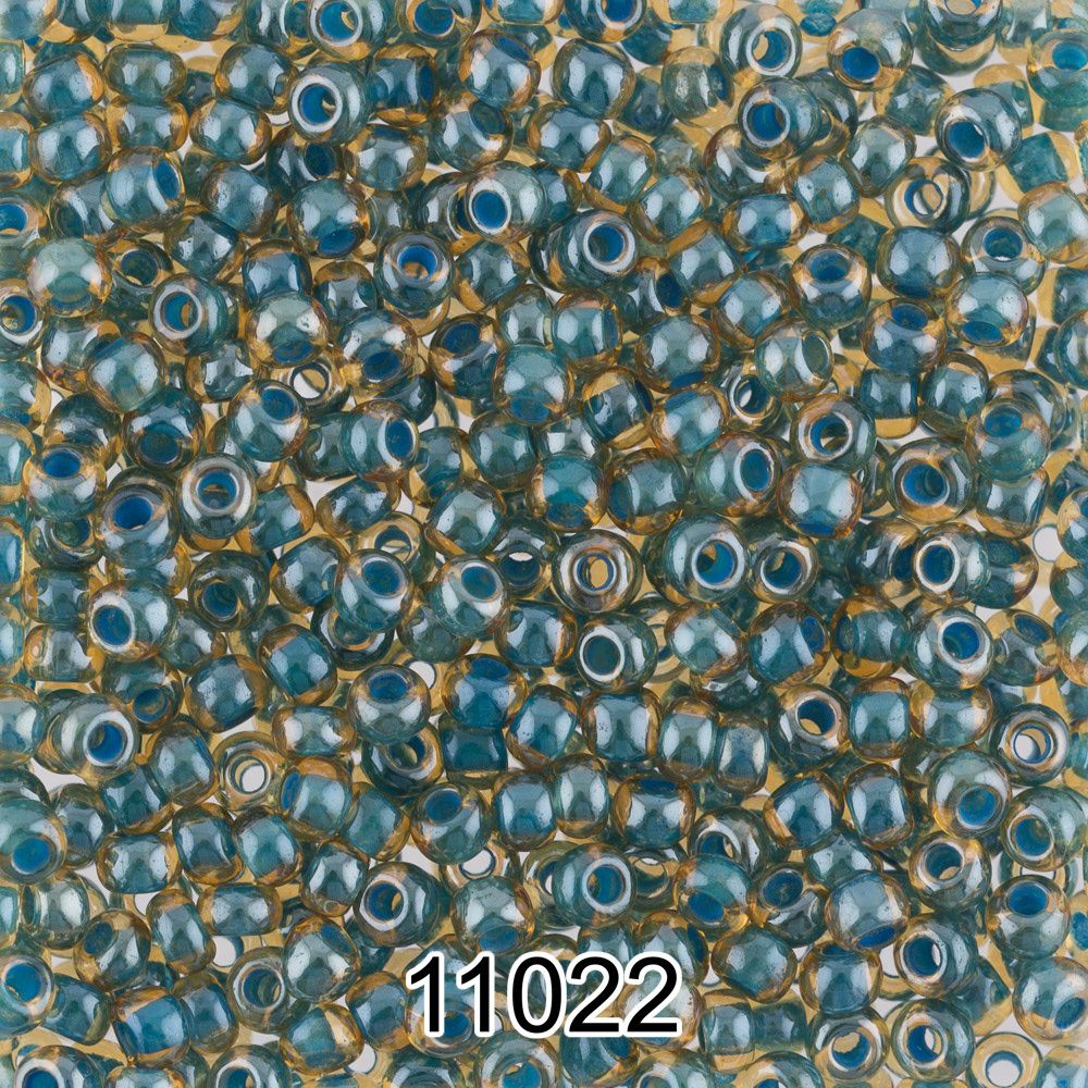 Бисер Preciosa круглый 10/0, 2.3 мм, 500 г, 11022 (Ф001) морская волна