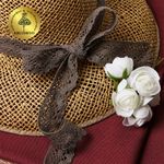 Кружево вязаное (тесьма) 30 мм / 10 метров, TBY-5234 цв.21 какао, Kruzhevo