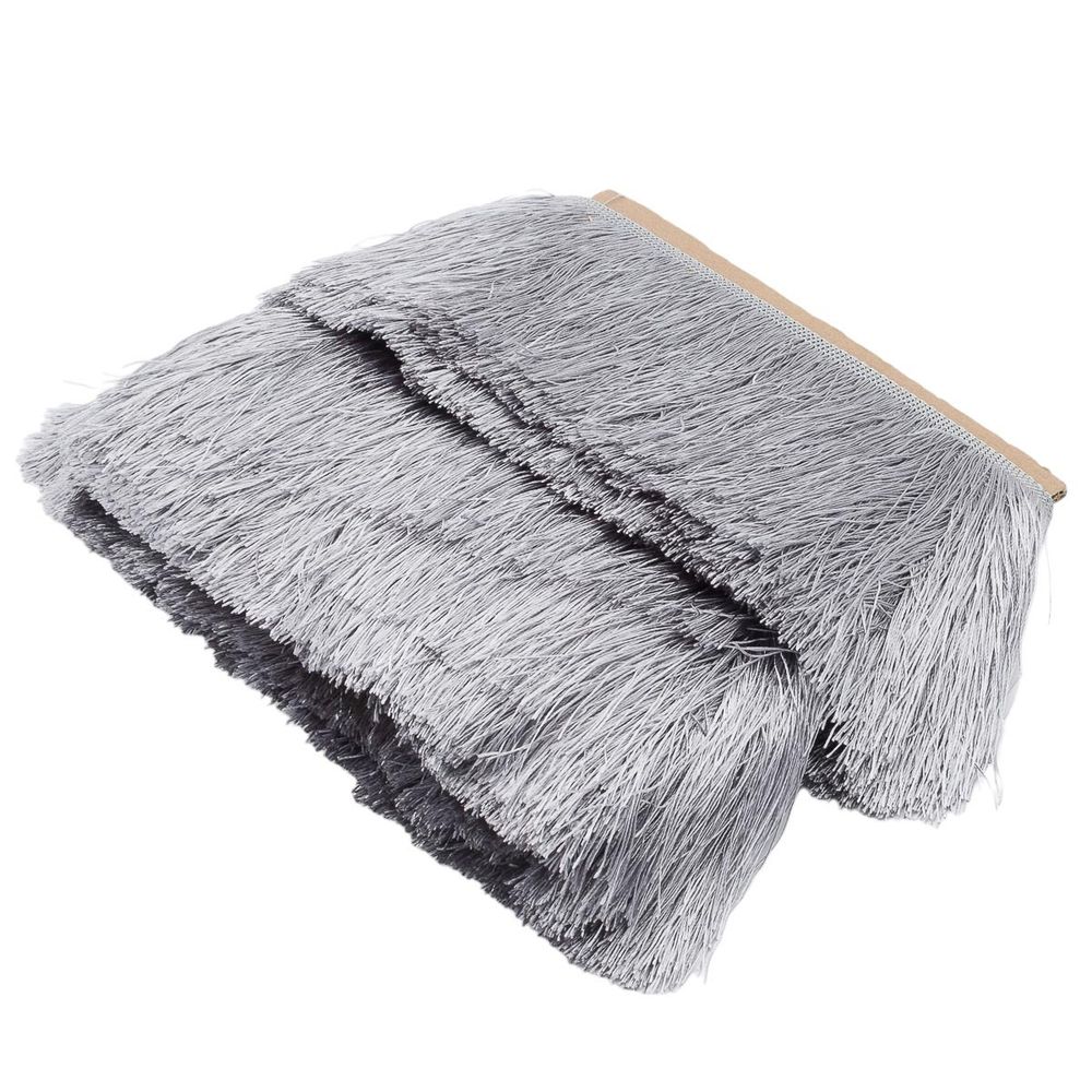 Бахрома отделочная широкая 120.0 мм / 25 метров, нитяная, 154 светло-серый, 0390-0310