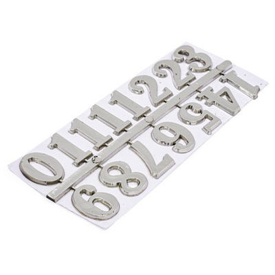 Цифры арабские для часов 2,5см (серебро), 5AS-085