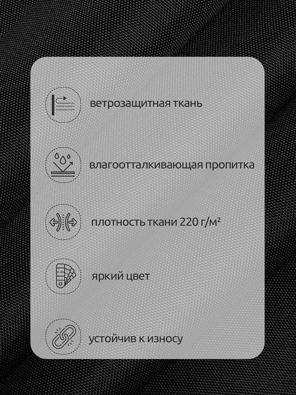 Оксфорд 600D PU1000 220 г/м², 150 см / 1 метр, ОКС.TBY600D.S580.1, S580 черный