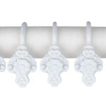 Крючки шторные для карниза навесные ⌀6 мм, 10 шт, 03 белый, Sofi H40