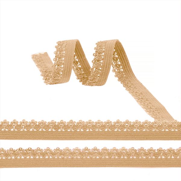 Резинка бельевая (ажурная) 12.0 мм / 100 метров, RB01126S S126 бежевый