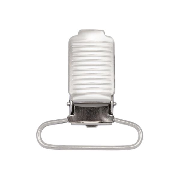 Клипса для подтяжек полоса 30.0 мм, сталь (никель), 20 шт