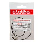 Шнур каучуковый с замком 1.5 мм, 10 шт по 45 см, черный, Zlatka JK-015