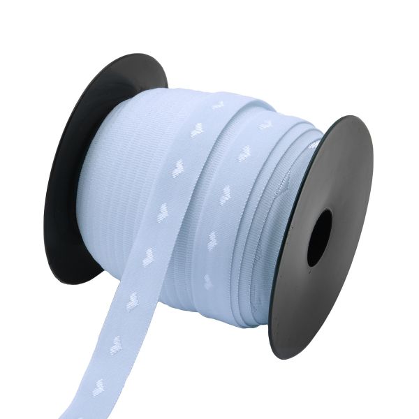 Резинка бельевая (окантовочная) 15.0 мм / 50 метров, тканая, бледно-голубой, ML124015/99/1