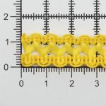 Тесьма отделочная вязаная 17 мм, 10 м, желтый