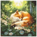 Набор для вышивания нитками LetiStitch L8103, Летние мечты 24х24см