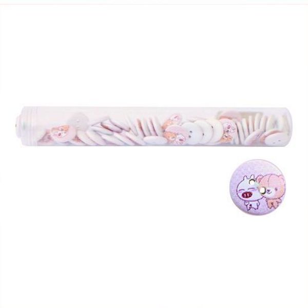 Пуговицы деревянные Мультяшные персонажи 18мм 50 шт, персонаж 14