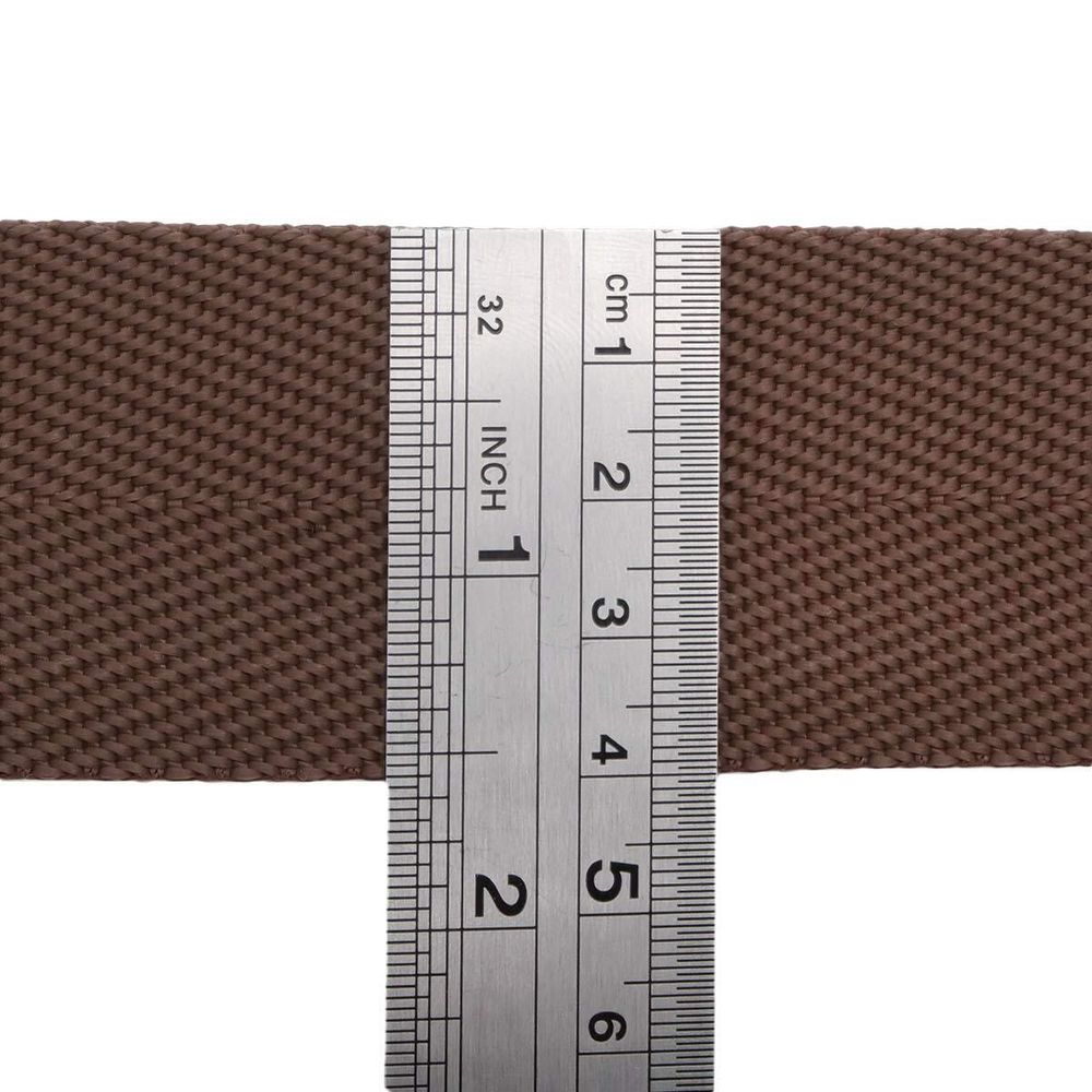 Стропа (ременная лента) 40 мм / 25 метров, толщ. 1.0 мм, [26.9 г/пог.м], 100% п/п, 21 коричневый