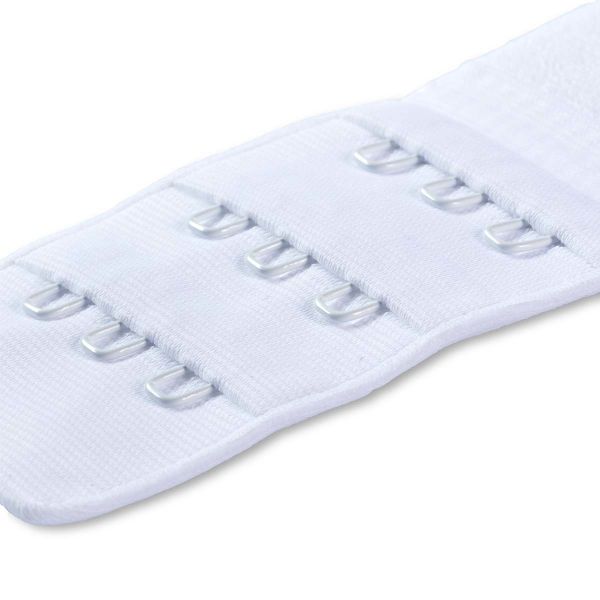 Удлинитель застежки для бюстгальтера 40.0 мм, 3х3 крючка, белый 1шт, Prym