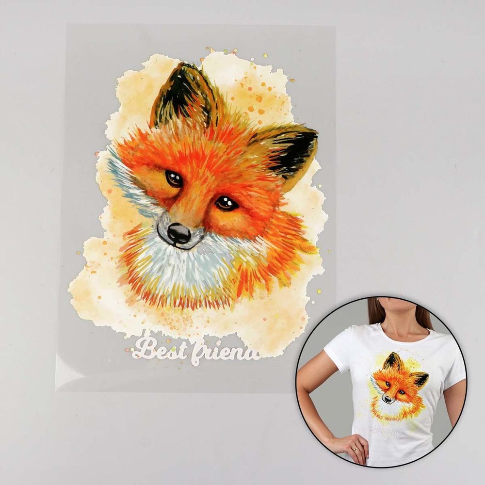 Термотрансфер лиса 20х30см, упак. 5 шт