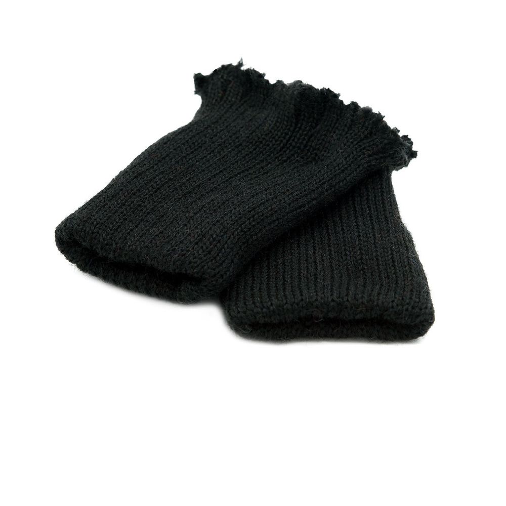 Манжеты трикотажные 7.0х9.5 см, 1 пара, плотные без шва, 004 черный