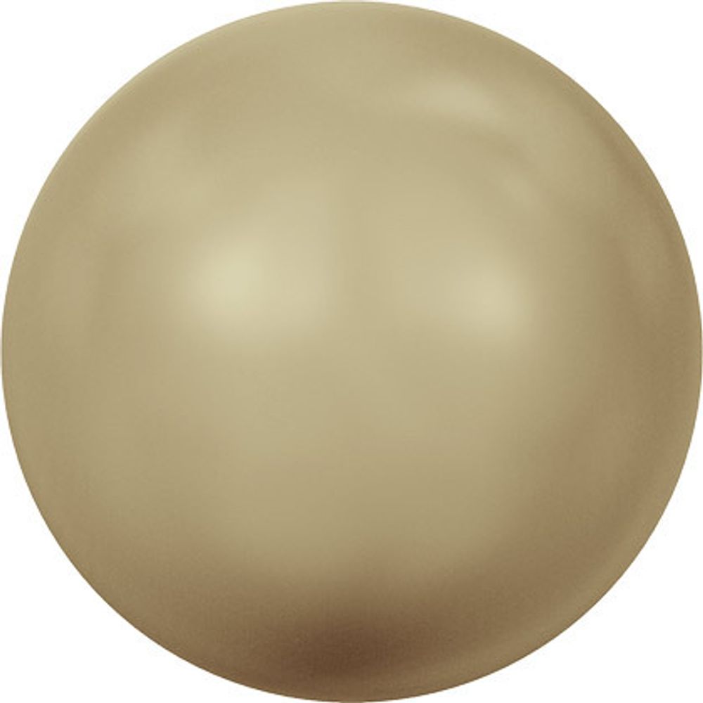 Бусины стекло (жемчуг) ⌀8 мм, 10 шт, т.золотой (vintage gold 651), 5810