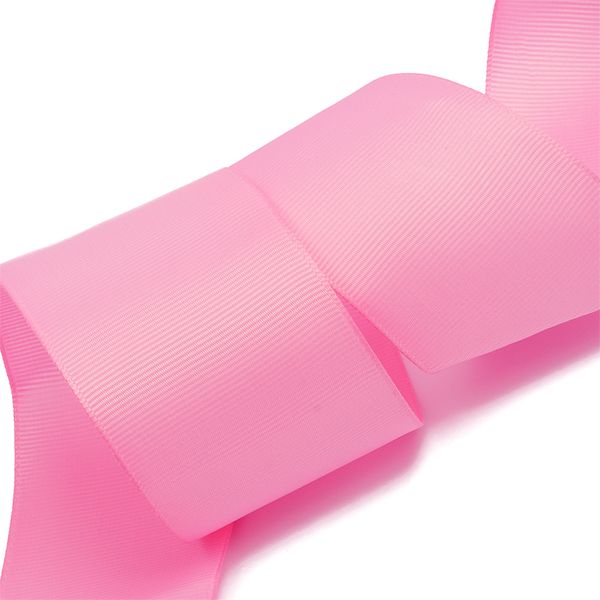 Лента репсовая (в рубчик) 50.0 мм, 155 (5029) ярк.розовый, уп. 27,4м