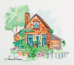 Набор для вышивания нитками Panna, Уютный домик, 21,5х21 см