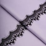 Кружево шантильи (реснички) на сетке 60 мм / 30 метров, черный, 3AR1279