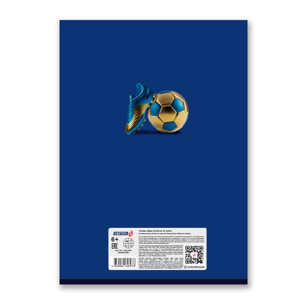 Тетрадь ученическая общая, A4 48 л. на скобе 65 г/м², белизна 100 %, 6 шт, клетка, 01341 Большая игра, Светоч Т152