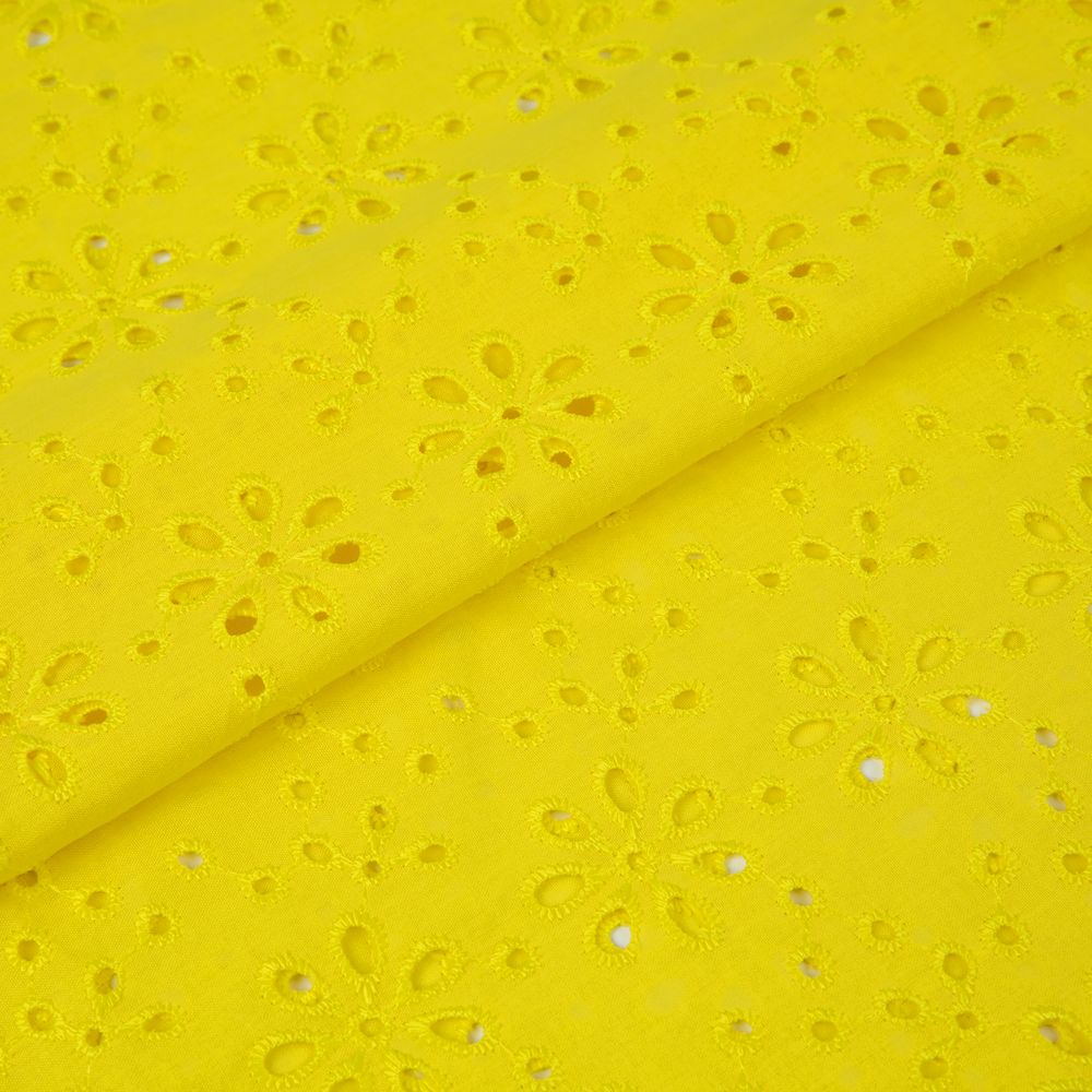 Ткань шитьё (прошва) 285 г/м², 140 см / 10 метров, 12-0643 желтый, Gamma YFAS-3670