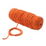 Шнур круглый х/б ⌀4.0 мм / 100 метров, (бобина) (оранжевый)