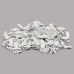 Крючок шубный Amii 50 мм, RAL 9003, 50 шт, белый