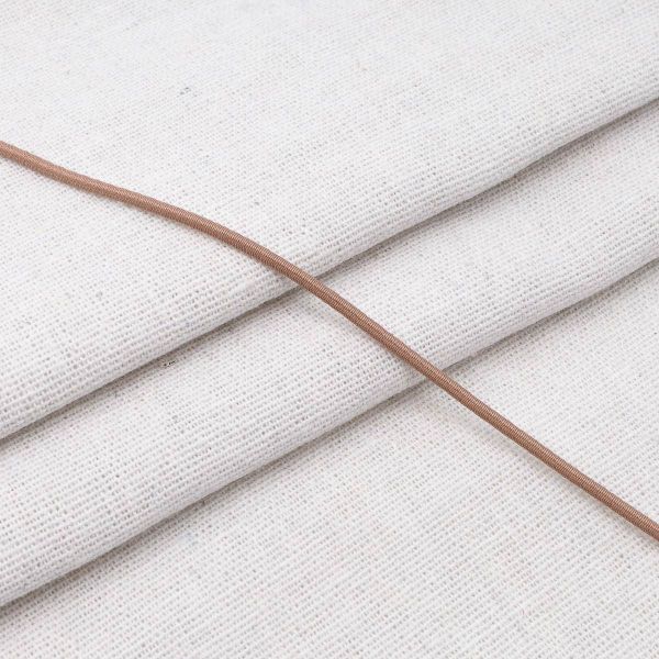 Шнур эластичный ⌀2.0 мм / 30 метров, 2.4 г/м, эластичность 110%, бежевый, С838