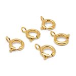 Замок для бус кольцо 9мм, 5 штук, Astra&Craft (яркое золото), 4AR240