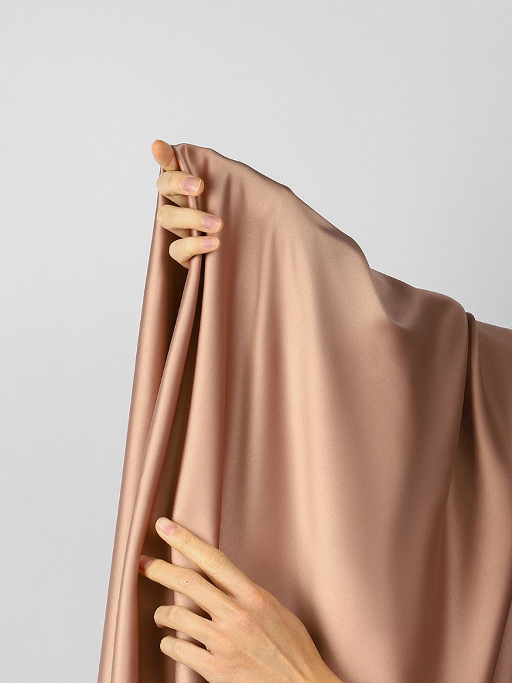 Атлас стрейч для нижнего белья 107 г/м², 125 см / 25 метров, 0180 цв.1412 античная роза