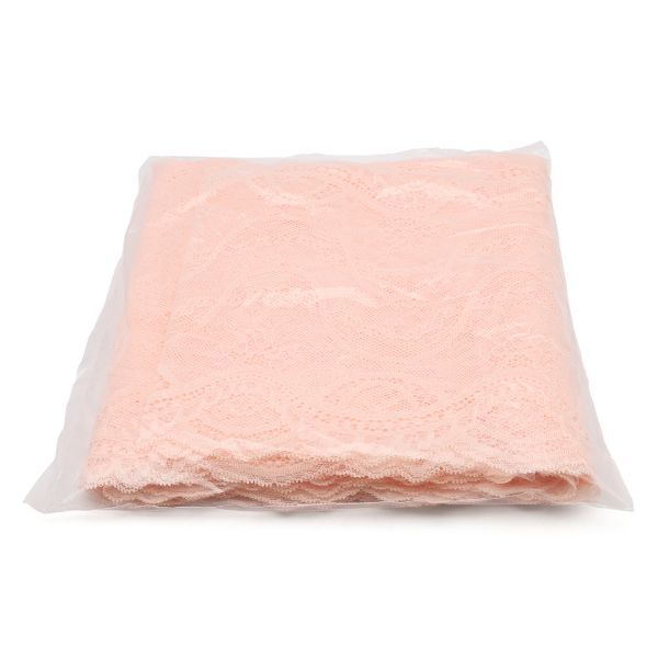 Кружево бельевое эластичное 245 мм / 10 м, телесный, 1261