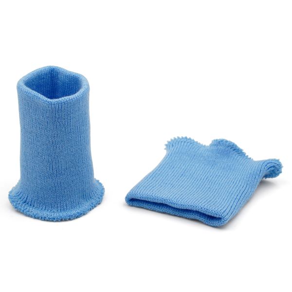 Манжеты трикотажные 8.0х9.5 см, 1 пара, средней плотности 14 кл, 1х1, в-87 перванш, голубой