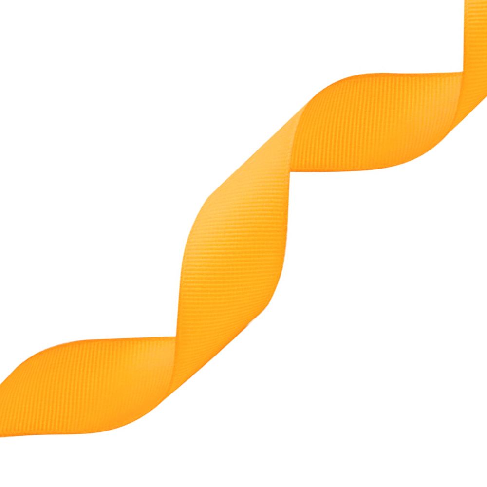 Лента репсовая (в рубчик) 25.0 мм, 042 оранжевый, уп.18,28 м