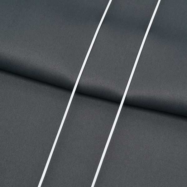 Шнур кожа искусственная ⌀1.0 мм / 100 метров, 08 белый, 3Al338