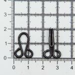 Крючки пришивные 33х12 мм, №10, цв.оксид, 200 шт