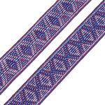 Лента (тесьма) жаккардовая 30.0 мм / 25±1 метров, рис. 9854, синий/белый/красный, С3881Г17