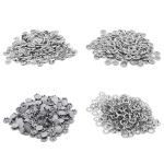 Кнопка рубашечная (джерси) закрытая ⌀9.5 мм, ≈1440 шт, МЕТАЛЛ, эмаль, 523 св.серый матовый, NEW STAR