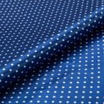 Ткань блузочная Poly satin 75 г/м², 200х145 см, 17 синий/ белый, Gamma PSS-002