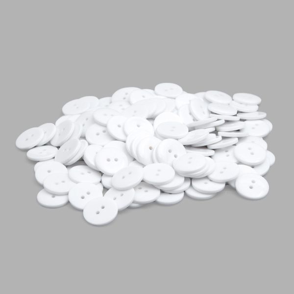 Пуговицы 2 прокола 32L (s.white (белый)), CX-K-22, 144 шт