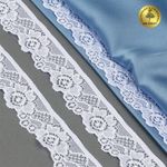 Кружево эластичное (стрейч) 30 мм, L839, цв.01 белый уп.50м, Kruzhevo