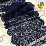 Кружево бельевое эластичное 225 мм / 3 м, 40992 цв.061 т.синий, Kruzhevo