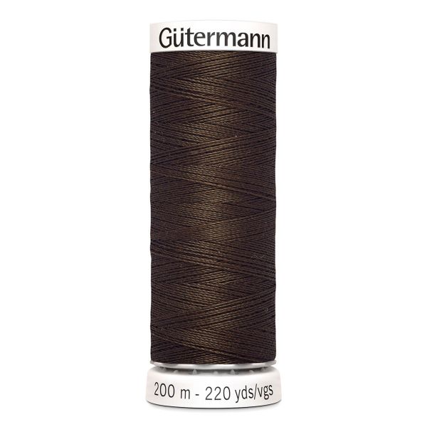 Нитки универсальные Gutermann Sew-all, 200м, 817 глубокий коричневый, 1 катушка