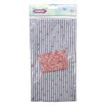 Ткань для рукоделия в наборе х/б с лентой 48х50см+1,5м (25666/25300 розовый) 29487